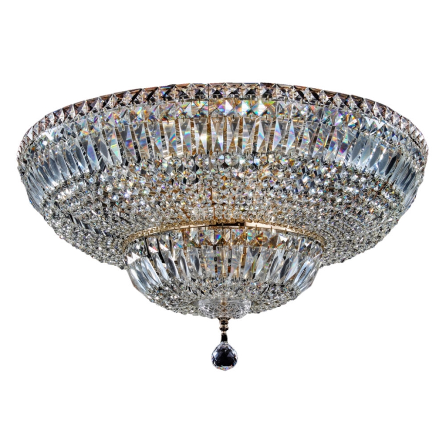Maytoni DIA100-CL-16-G - Taklampa BASFOR 16xE14/60W/230V guld