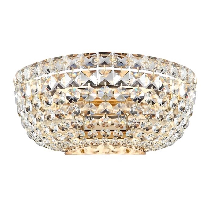 Maytoni DIA100-WL-02-G - Vägglampa BASFOR 2xE14/60W/230V guld