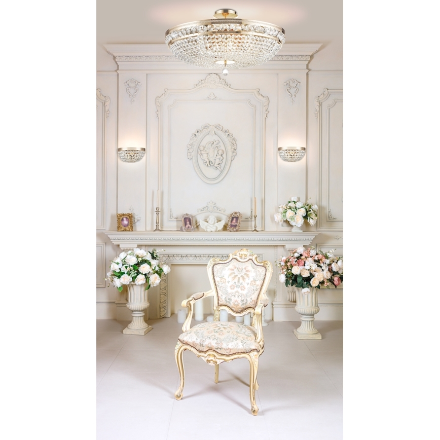 Maytoni DIA700-CL-12-G - Taklampa OTTILIA 12xE14/60W/230V