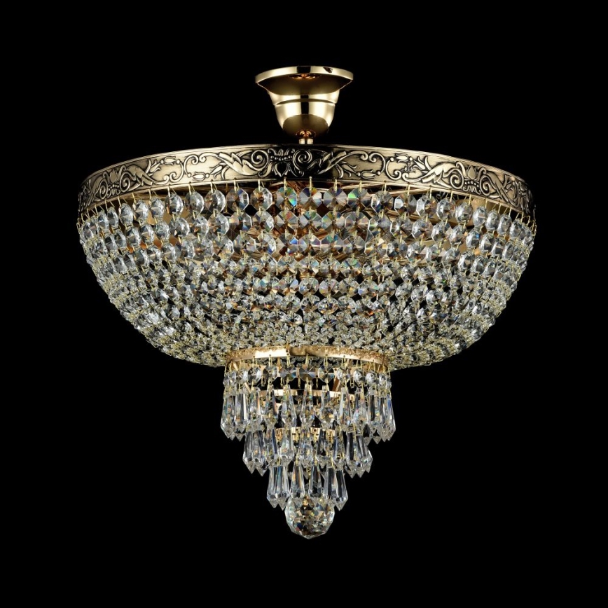 Maytoni DIA890-CL-05-G - Fäst ljuskrona PALACE 5xE27/60W/230V