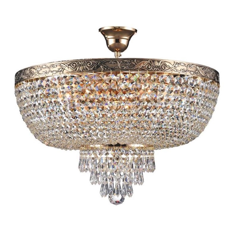 Maytoni DIA890-CL-06-G - Fäst ljuskrona PALACE 6xE27/60W/230V