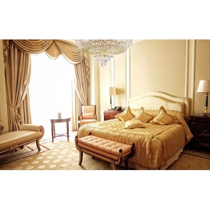 Maytoni DIA890-CL-06-G - Fäst ljuskrona PALACE 6xE27/60W/230V