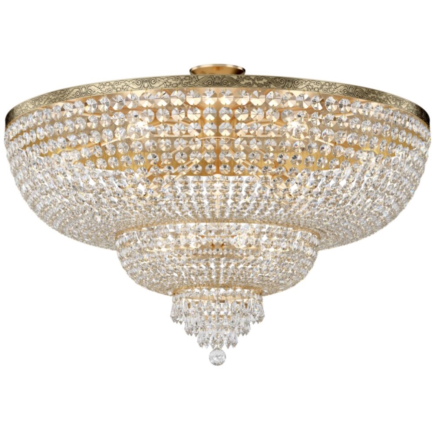 Maytoni DIA890-CL-18-G - Fäst ljuskrona PALACE 18xE27/60W/230V