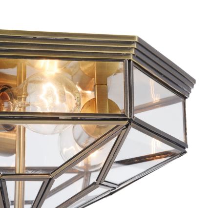 Maytoni H356-CL-03-BZ - Taklampa ZEIL 3xE27/60W/230V