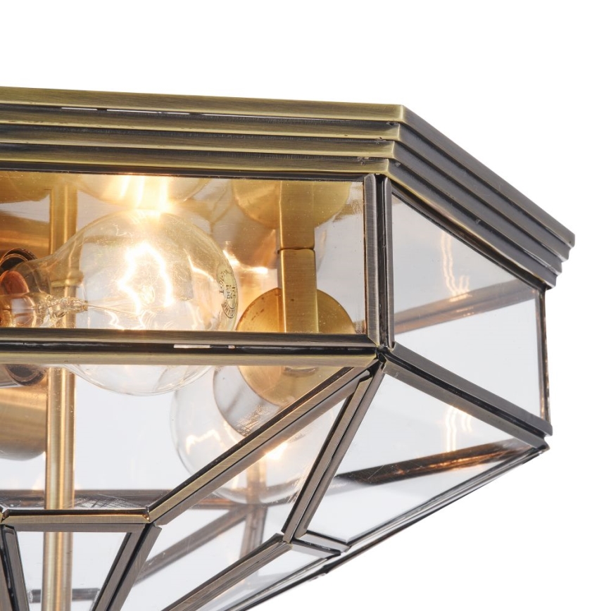 Maytoni H356-CL-03-BZ - Taklampa ZEIL 3xE27/60W/230V