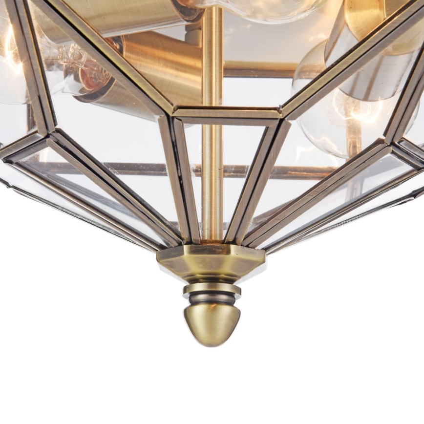 Maytoni H356-CL-03-BZ - Taklampa ZEIL 3xE27/60W/230V