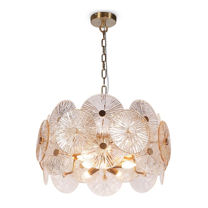 Maytoni MOD007PL-08G - Ljuskrona på kedja ASTER 8xE14/40W/230V