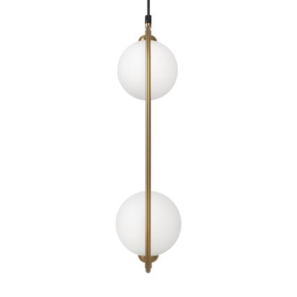 Maytoni MOD013PL-02BS1 - Ljuskrona med textilsladd RING 2xG9/25W/230V mässing