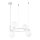Maytoni MOD013PL-04W - Ljuskrona med textilsladd RING 4xG9/25W/230V vit