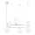 Maytoni MOD013PL-06W - Ljuskrona med textilsladd RING 6xG9/25W/230V vit