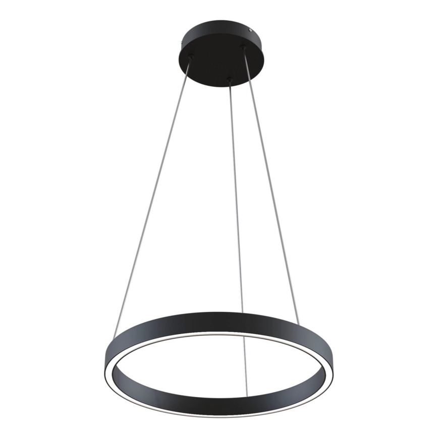 Maytoni MOD058PL-L22B3K - LED ljuskrona med textilsladd RIM LED/25W/230V 3000K diameter 40 cm svart