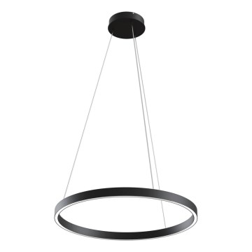 Maytoni MOD058PL-L32B3K - LED ljuskrona med textilsladd RIM LED/37W/230V 3000K diameter 60 cm svart