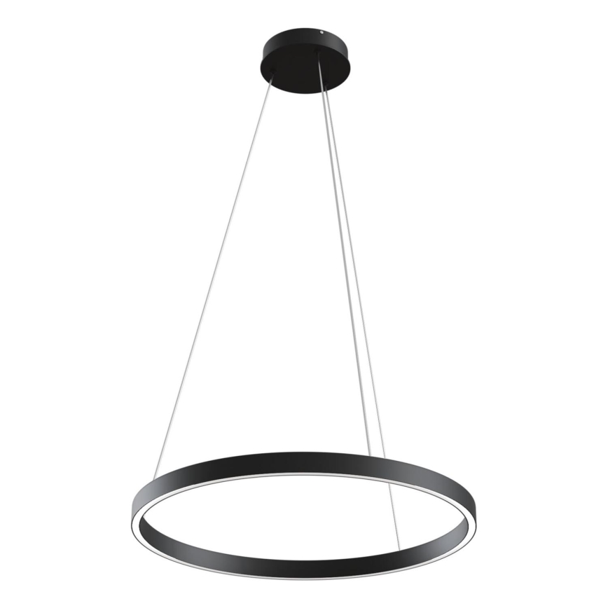 Maytoni MOD058PL-L32B3K - LED ljuskrona med textilsladd RIM LED/37W/230V 3000K diameter 60 cm svart