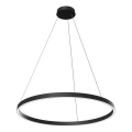 Maytoni MOD058PL-L42B4K - LED ljuskrona med textilsladd RIM LED/51W/230V 4000K diameter 80 cm svart