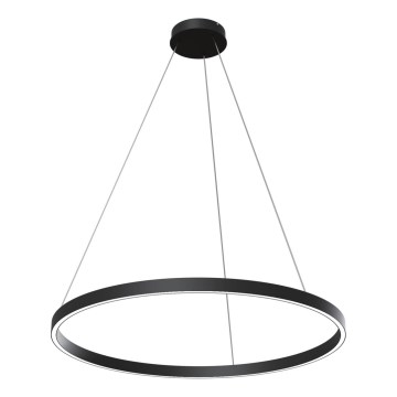 Maytoni MOD058PL-L42B4K - LED ljuskrona med textilsladd RIM LED/51W/230V 4000K diameter 80 cm svart
