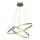 Maytoni MOD058PL-L74BS3K - LED ljuskrona med textilsladd RIM LED/88W/230V 3000K diameter 80 cm guld