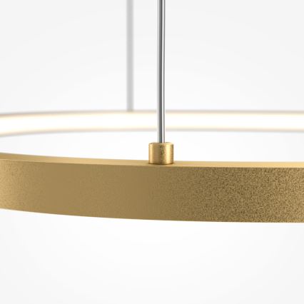 Maytoni MOD072PL-L28BS3K1 - LED ljuskrona med textilsladd GLINT LED/24W/230V guld diameter 60 cm