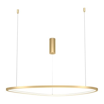 Maytoni MOD072PL-L36BSK1 - LED ljuskrona med textilsladd GLINT LED/36W/230V guld diameter 80 cm