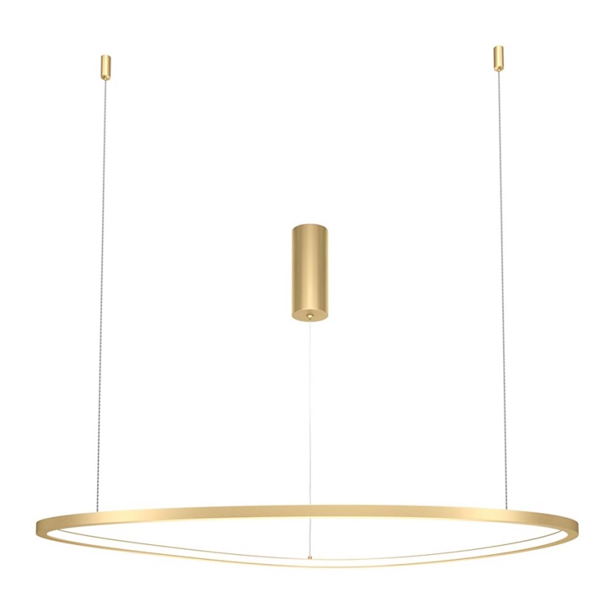 Maytoni MOD072PL-L36BSK1 - LED ljuskrona med textilsladd GLINT LED/36W/230V guld diameter 80 cm