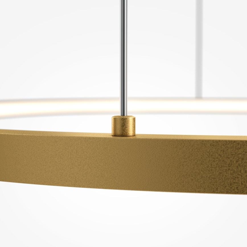 Maytoni MOD072PL-L36BSK1 - LED ljuskrona med textilsladd GLINT LED/36W/230V guld diameter 80 cm