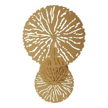 Maytoni MOD082WL-01G - Vägglampa LOVETANN 1xE14/40W/230V guld