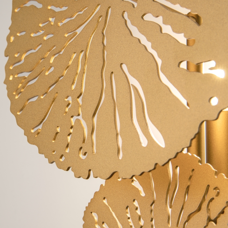 Maytoni MOD082WL-01G - Vägglampa LOVETANN 1xE14/40W/230V guld