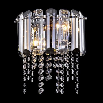 Maytoni MOD097WL-02CH - Vägglampa HAIL 2xE14/40W/230V skinande krom