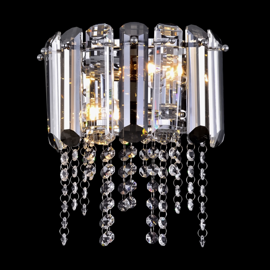 Maytoni MOD097WL-02CH - Vägglampa HAIL 2xE14/40W/230V skinande krom