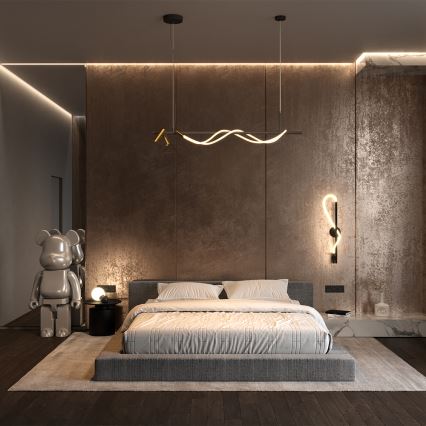 Maytoni MOD166PL-L30GB3K - LED ljuskrona med textilsladd TAU LED/42W/230V