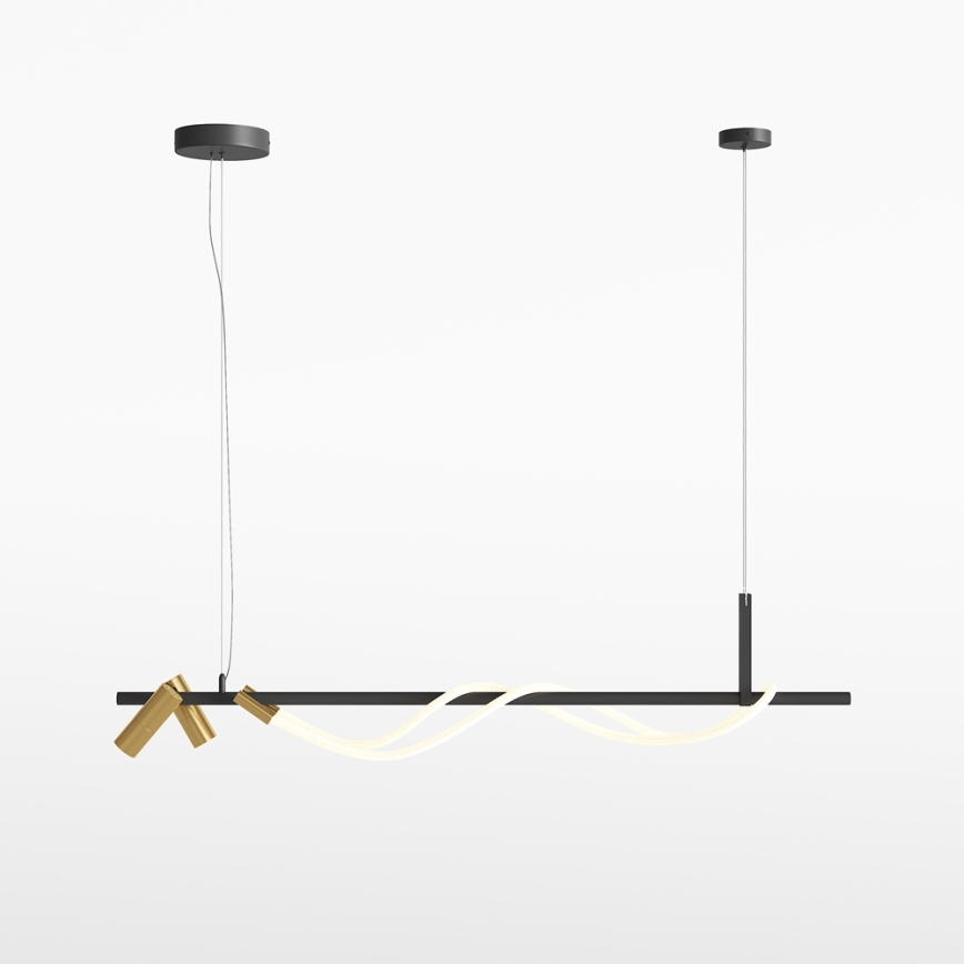 Maytoni MOD166PL-L30GB3K - LED ljuskrona med textilsladd TAU LED/42W/230V