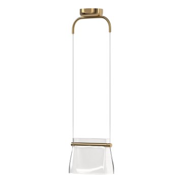 Maytoni MOD170PL-L8BS3K - LED ljuskrona med textilsladd CABARET LED/8W/230V guld