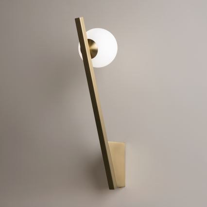 Maytoni MOD175WL-01G - Vägglampa KAZIMIR 1xG9/40W/230V guld