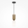 Maytoni MOD177PL-01G - Ljuskrona med textilsladd MEMORY 1xE14/40W/230V guld/vit