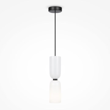 Maytoni MOD177PL-01W - Ljuskrona med textilsladd MEMORY 1xE14/40W/230V vit