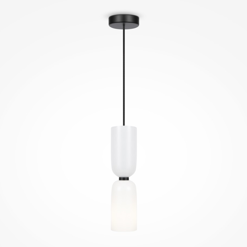 Maytoni MOD177PL-01W - Ljuskrona med textilsladd MEMORY 1xE14/40W/230V vit