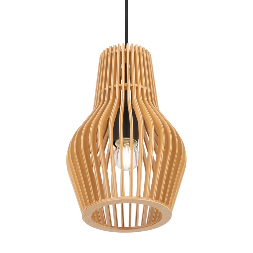 Maytoni MOD191PL-01W - Ljuskrona med textilsladd ROOTS 1xE27/40W/230V diameter 20 cm beige