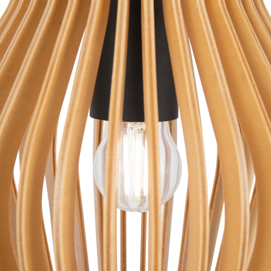 Maytoni MOD191PL-01W - Ljuskrona med textilsladd ROOTS 1xE27/40W/230V diameter 20 cm beige