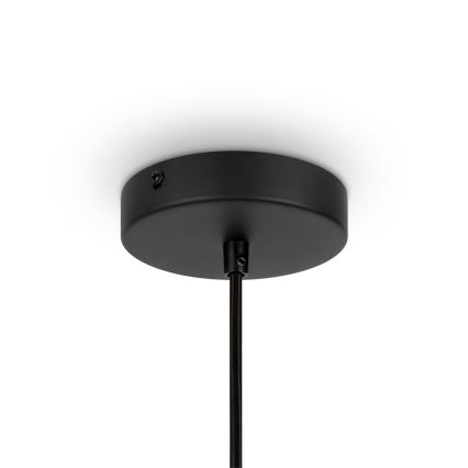 Maytoni MOD191PL-01W - Ljuskrona med textilsladd ROOTS 1xE27/40W/230V diameter 20 cm beige