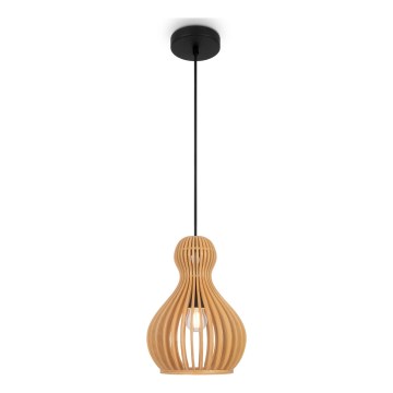 Maytoni MOD192PL-01W - Ljuskrona med textilsladd ROOTS 1xE27/40W/230V diameter 20 cm beige