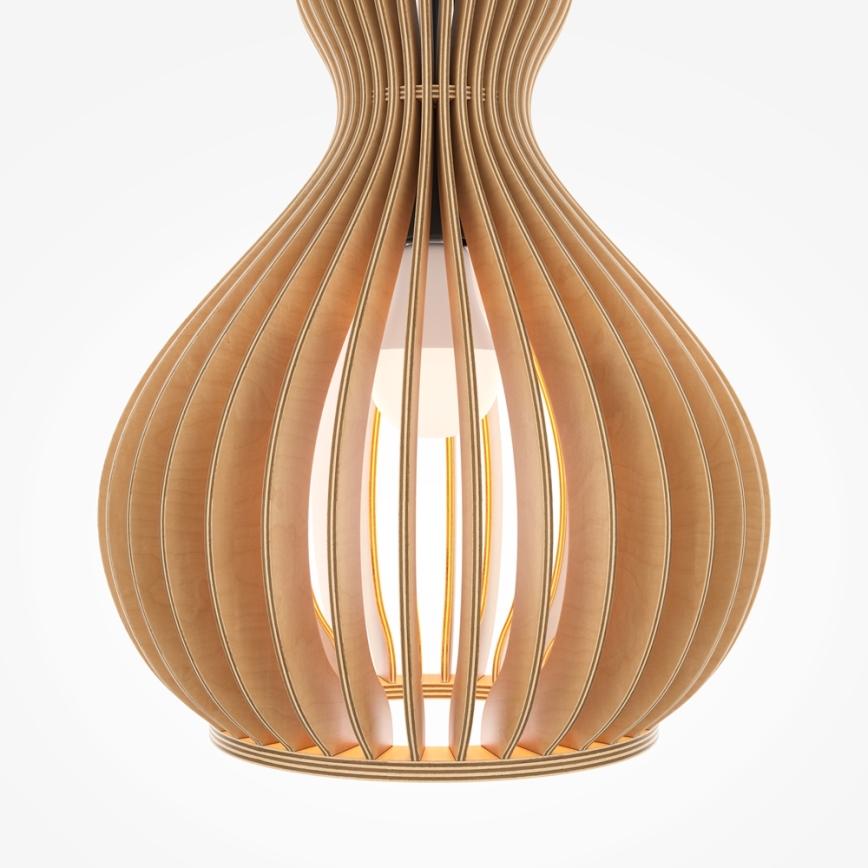 Maytoni MOD192PL-01W1 - Ljuskrona med textilsladd ROOTS 1xE27/40W/230V diameter 30 cm beige