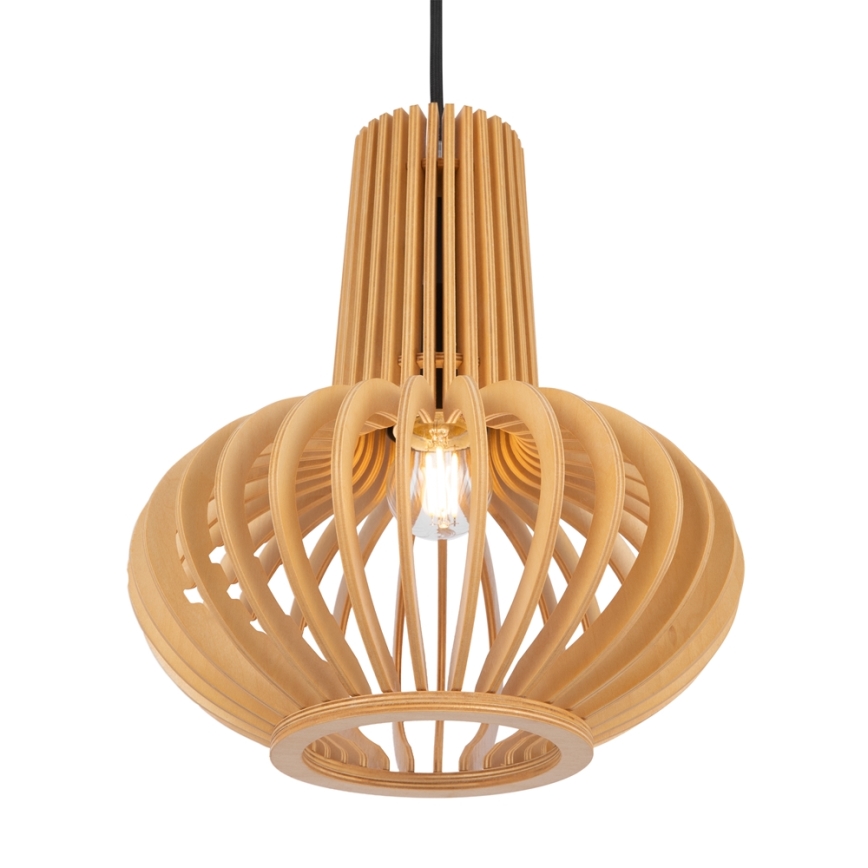 Maytoni MOD193PL-01W - Ljuskrona med textilsladd ROOTS 1xE27/40W/230V diameter 22,5 cm beige