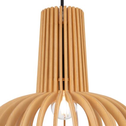 Maytoni MOD193PL-01W - Ljuskrona med textilsladd ROOTS 1xE27/40W/230V diameter 22,5 cm beige