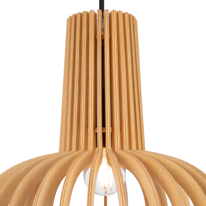 Maytoni MOD193PL-01W - Ljuskrona med textilsladd ROOTS 1xE27/40W/230V diameter 22,5 cm beige