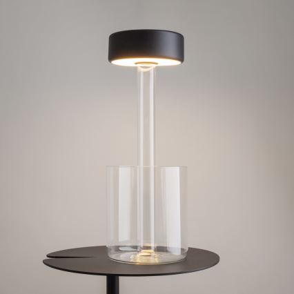 Maytoni MOD229TL-L3B3K1 - LED Ljusreglerad uppladdningsbar bärbar bordslampa LED/3W/5V 2200-4000K svart/genomskinlig