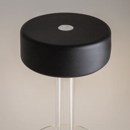Maytoni MOD229TL-L3B3K1 - LED Ljusreglerad uppladdningsbar bärbar bordslampa LED/3W/5V 2200-4000K svart/genomskinlig