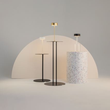 Maytoni MOD229TL-L3B3K1 - LED Ljusreglerad uppladdningsbar bärbar bordslampa LED/3W/5V 2200-4000K svart/genomskinlig