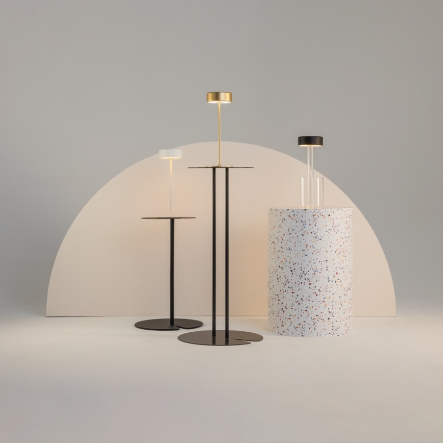 Maytoni MOD229TL-L3B3K1 - LED Ljusreglerad uppladdningsbar bärbar bordslampa LED/3W/5V 2200-4000K svart/genomskinlig