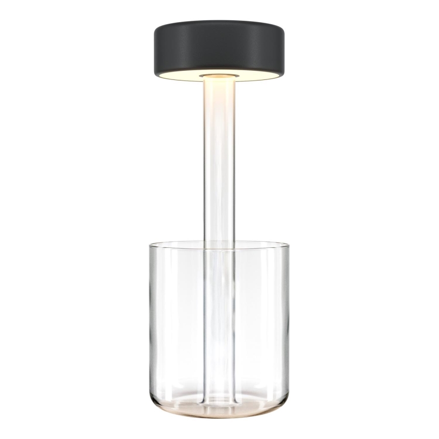 Maytoni MOD229TL-L3B3K1 - LED Ljusreglerad uppladdningsbar bärbar bordslampa LED/3W/5V 2200-4000K svart/genomskinlig