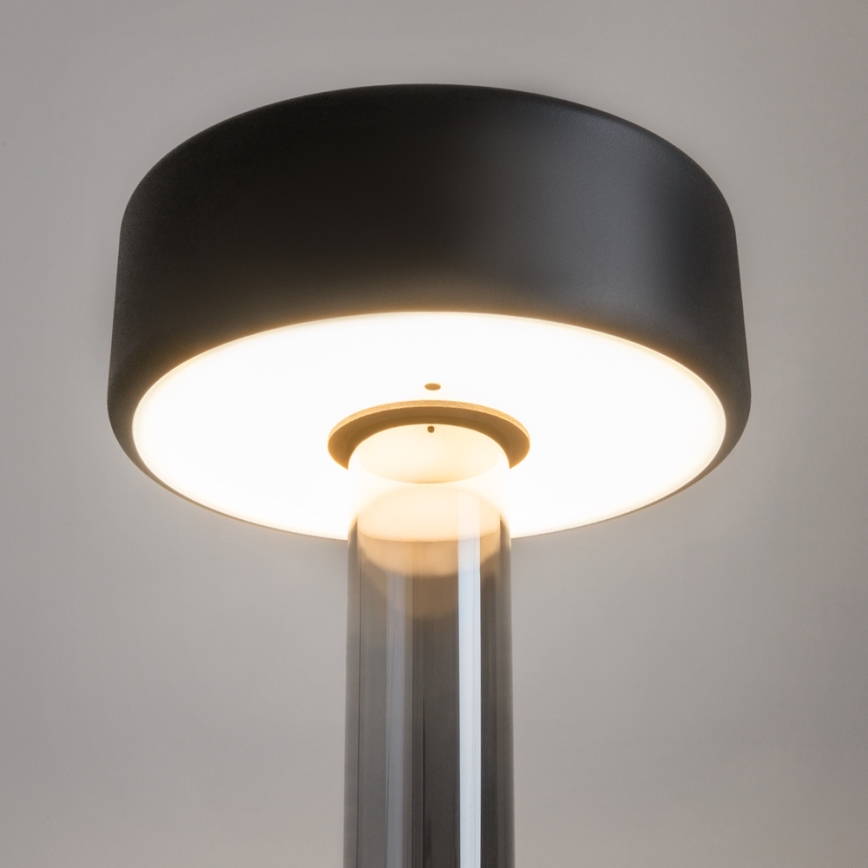 Maytoni MOD229TL-L3B3K3 - LED Ljusreglerad uppladdningsbar bärbar bordslampa LED/3W/5V 2200-4000K svart/grå
