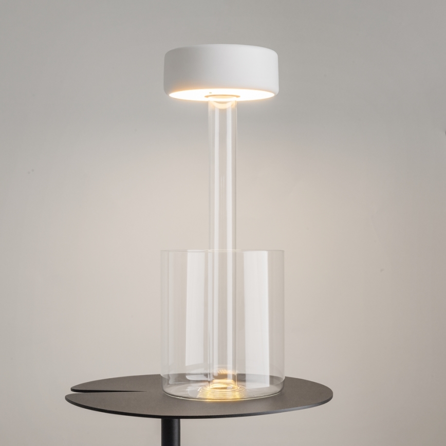 Maytoni MOD229TL-L3W3K1 - LED Ljusreglerad uppladdningsbar bärbar bordslampa LED/3W/5V 2200-4000K vit/genomskinlig